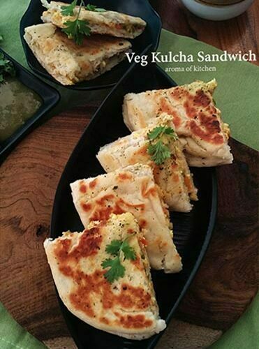 Veg Kulcha Sandwich