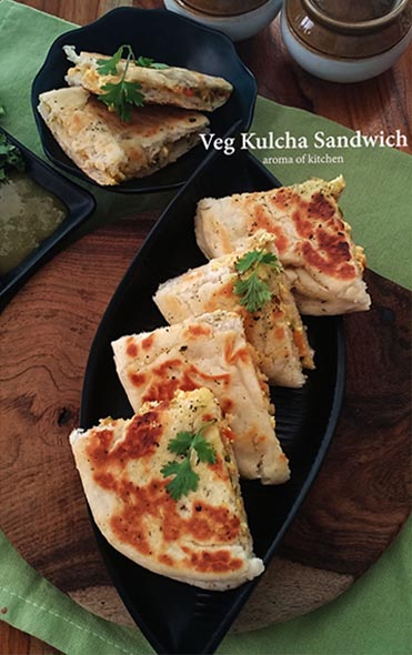 Veg Kulcha Sandwich